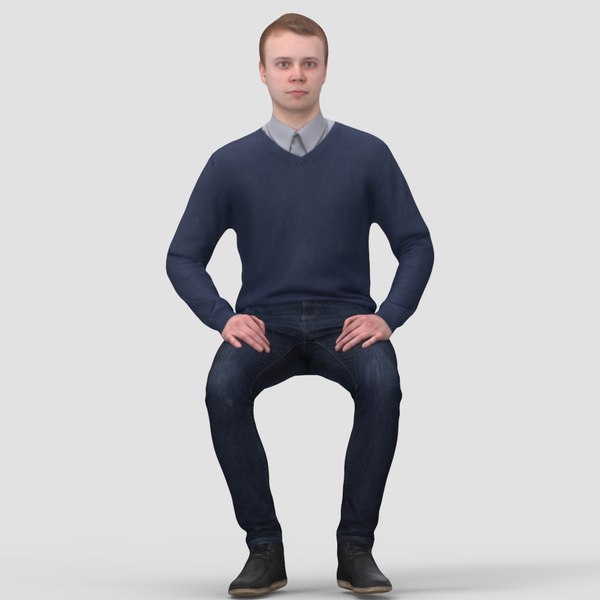 human man 3d model