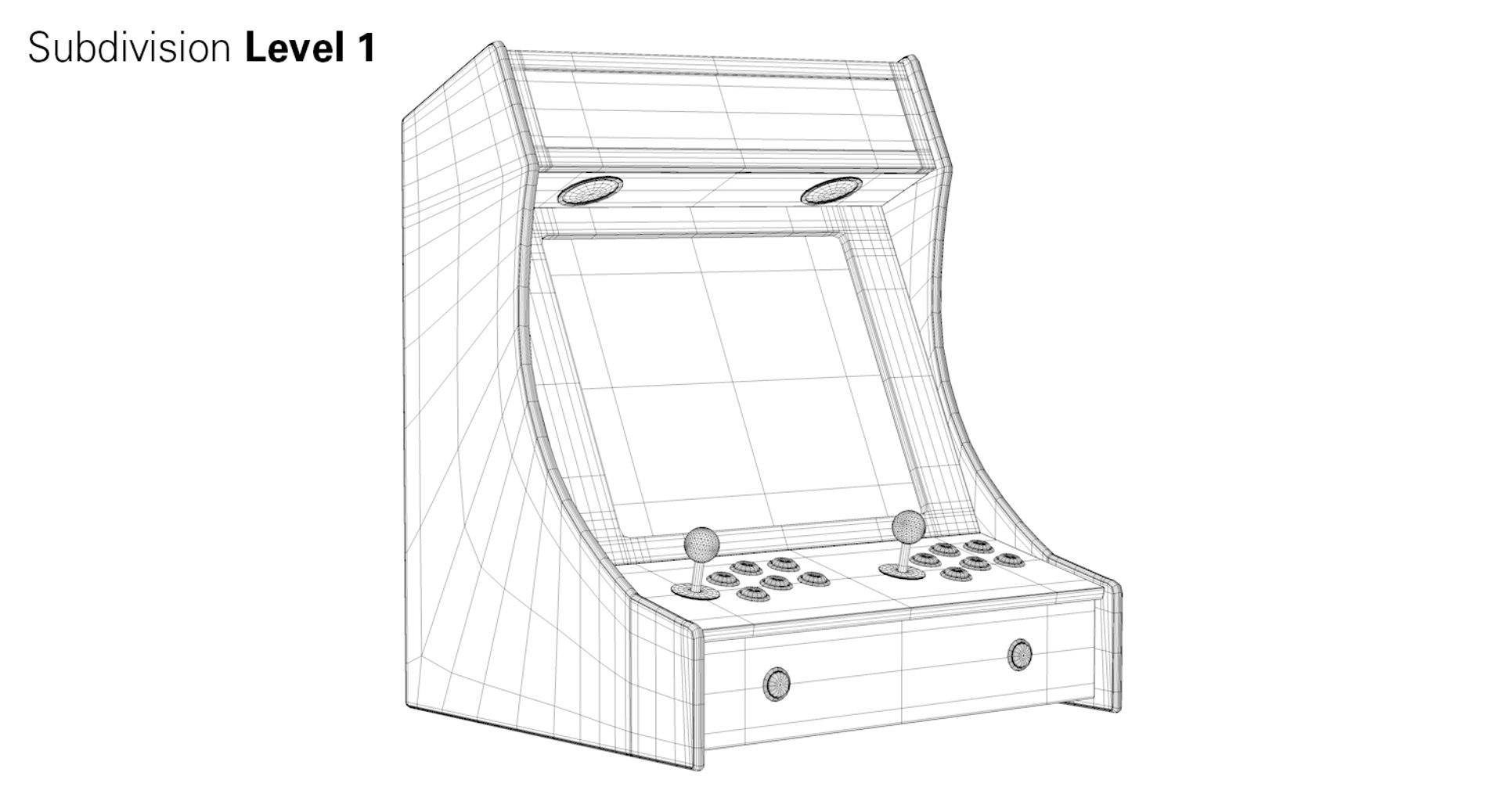 modèle 3D de Bartop Arcade Cabinet - TurboSquid 1974598