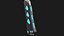 Sci-Fi Hatchet Low-Poly PBR