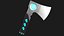 Sci-Fi Hatchet Low-Poly PBR