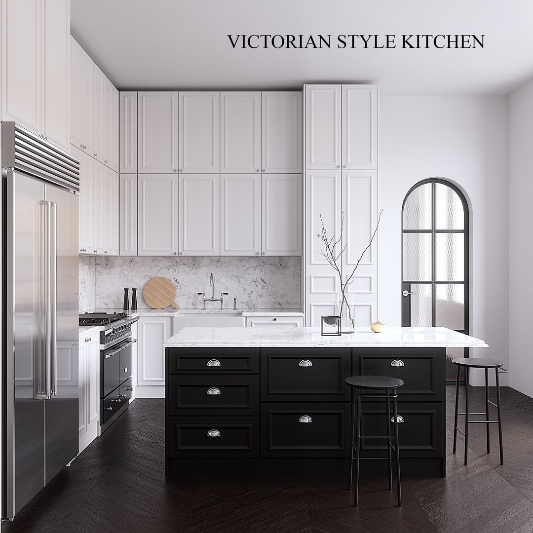 Neptune Victorian Kitchen 3D Model - TurboSquid 1376987, image size:1080x1080