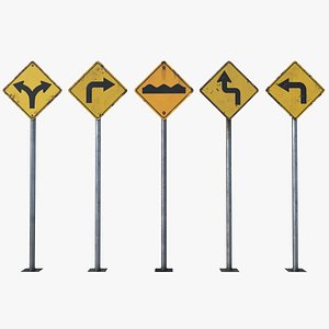Direction Signboards HD model