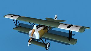 3D model Fokker D-VI V16