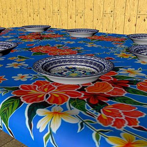3d model plate dish talavera