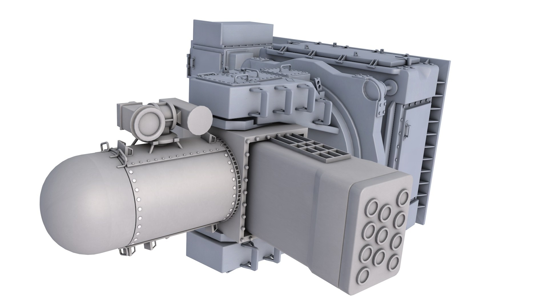 3D SeaRAM Ship Defense System Model - TurboSquid 2435847