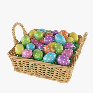 Easter Eggs Basket 02