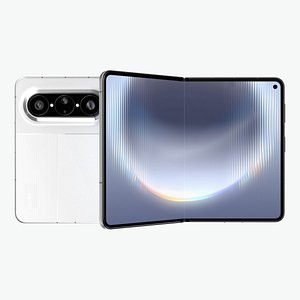 3D Huawei Pura X Max Zero Degree White