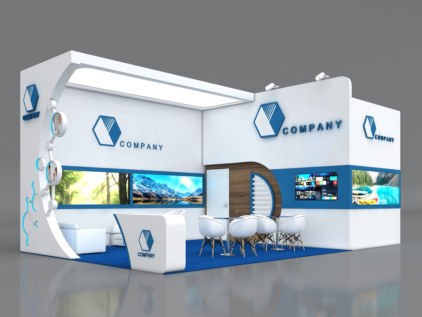 3D Booth Exhibition Stand Stall Model - TurboSquid 1604569