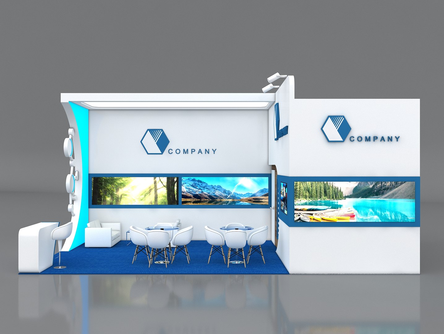 3D Booth Exhibition Stand Stall Model - TurboSquid 1604569