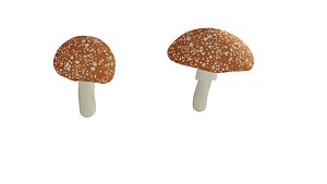 mushrooms 3D model