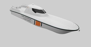 3D coast guard boat model