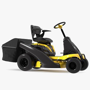 Electric Riding Lawn Mower with Bagger