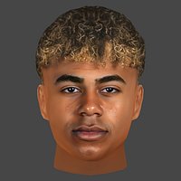 Lamine Yamal Head - Low poly head for game