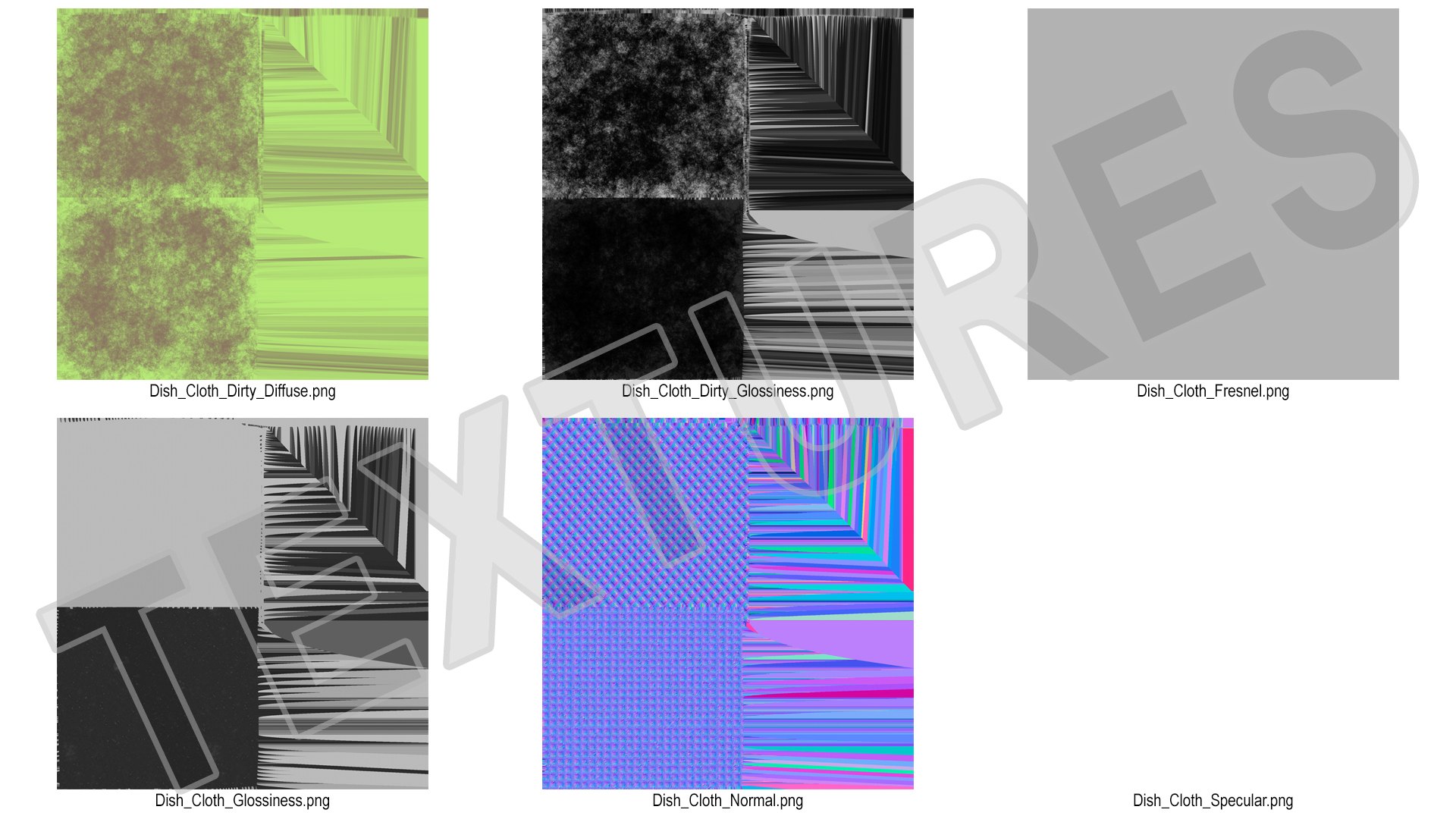 Dirty Kitchen Rag Green 3D - TurboSquid 2133614