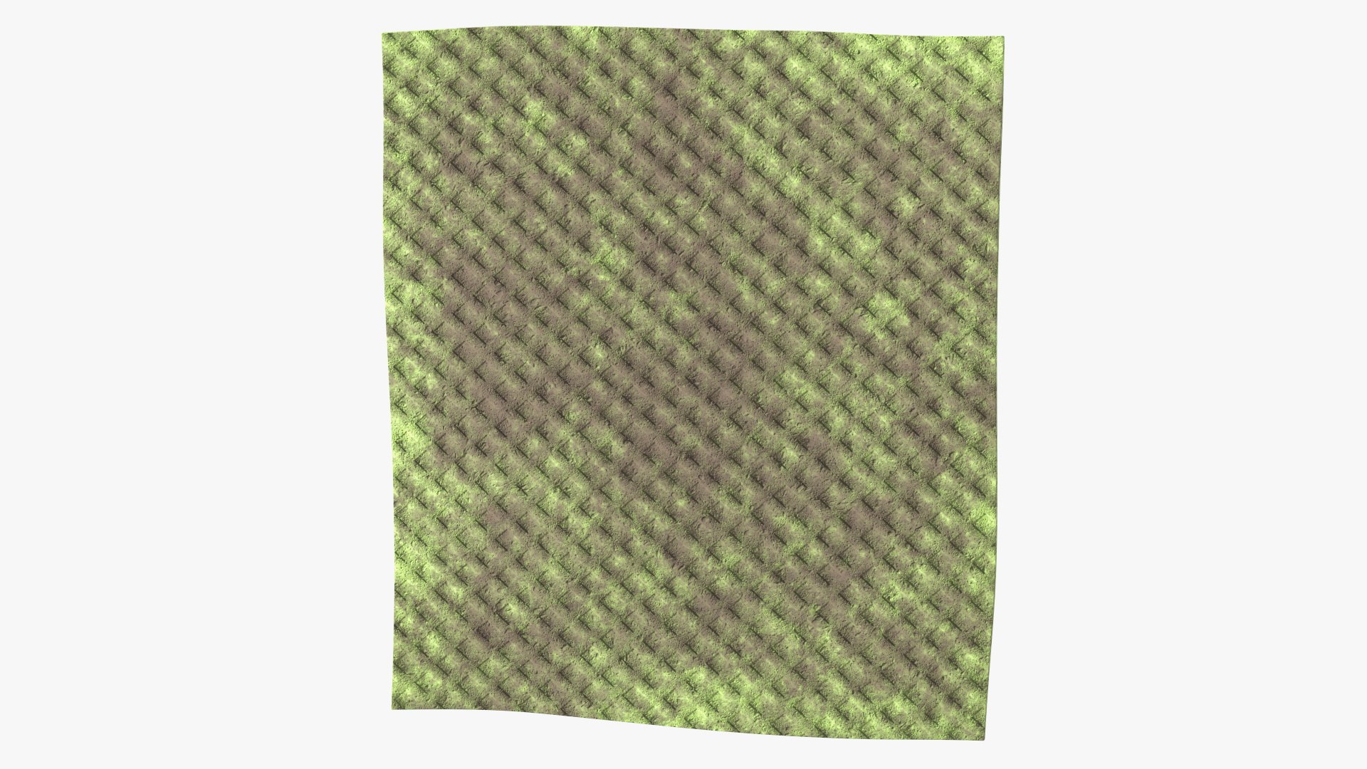 Dirty Kitchen Rag Green 3D model preview