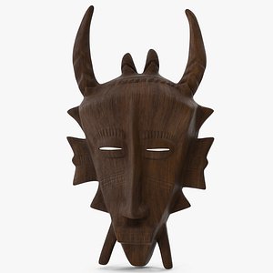 African Mask 2 Wood
