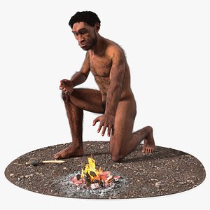 3D model Homo Erectus by Bonfire Fur