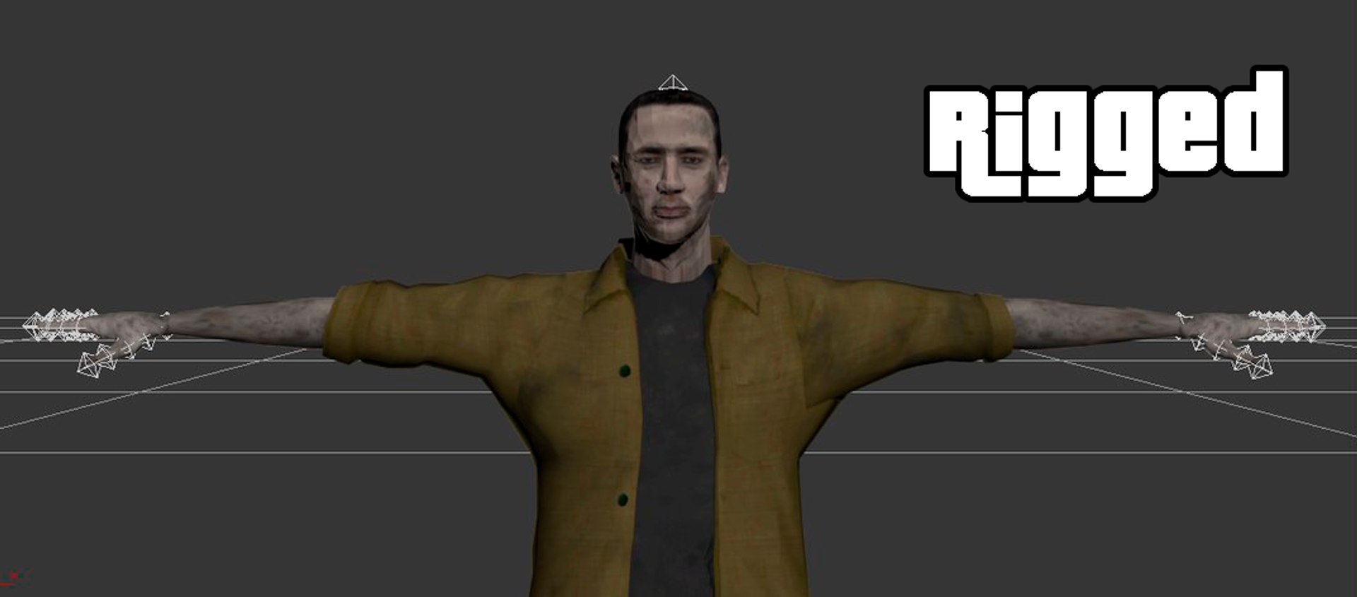 Zombie Male Rigged Max