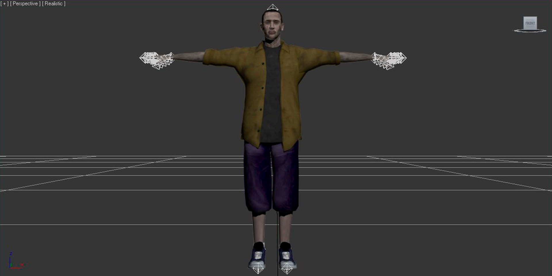Zombie Male Rigged Max
