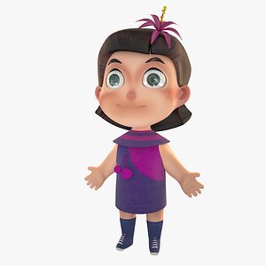 Saly Cartoon Girl