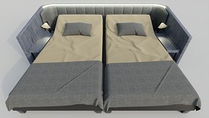 Abstract Double Bed
