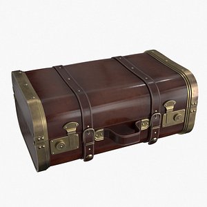 3D model 3D  Leather Suitcase