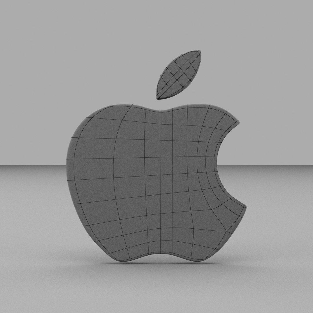 Apple Logo 3d Model Turbosquid 1245316 