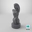 Torso femminile scolpito nella pietra