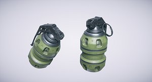 3D grenade lightwave octane model