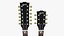 3d model guitar gibson double