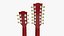 3d model guitar gibson double