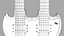 3d model guitar gibson double