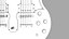 3d model guitar gibson double