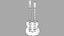 3d model guitar gibson double