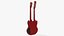 3d model guitar gibson double