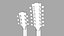 3d model guitar gibson double
