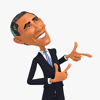 Rigged Barack Obama Cartoon Caricature