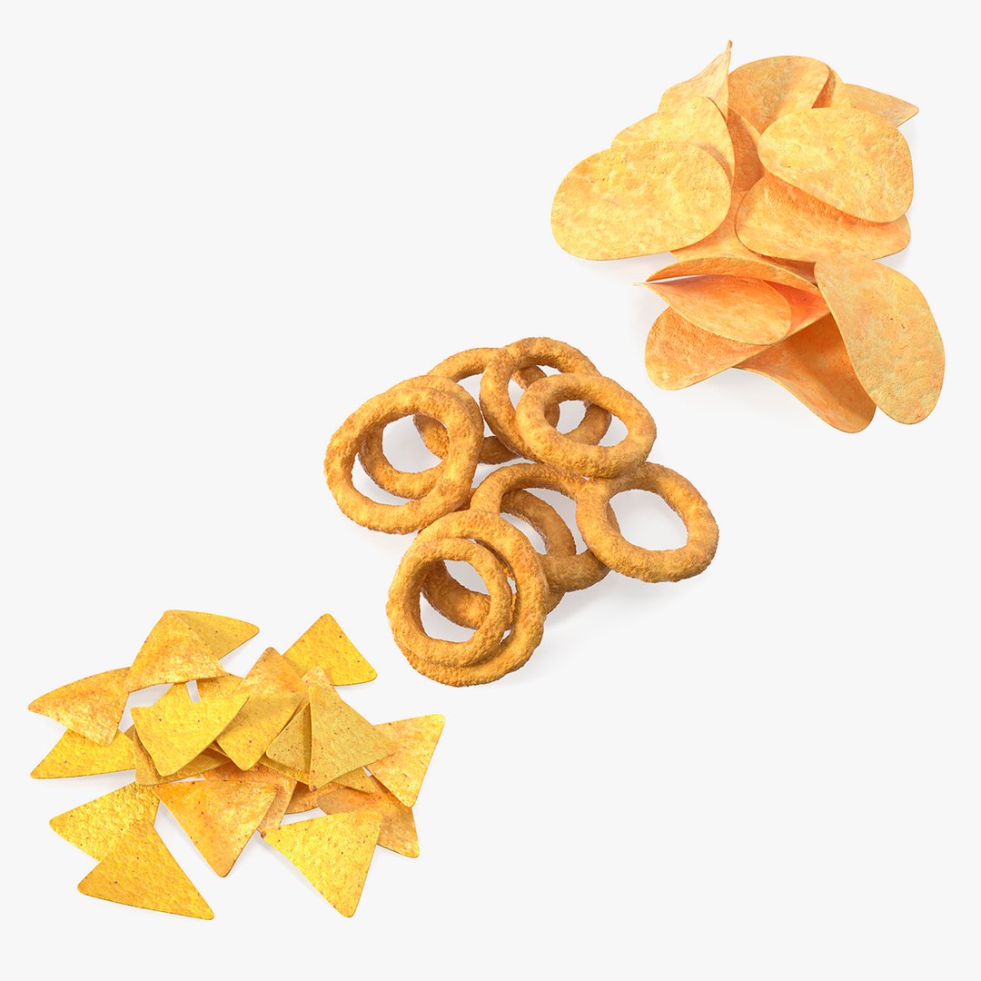 Snack Food Collection 3D model preview