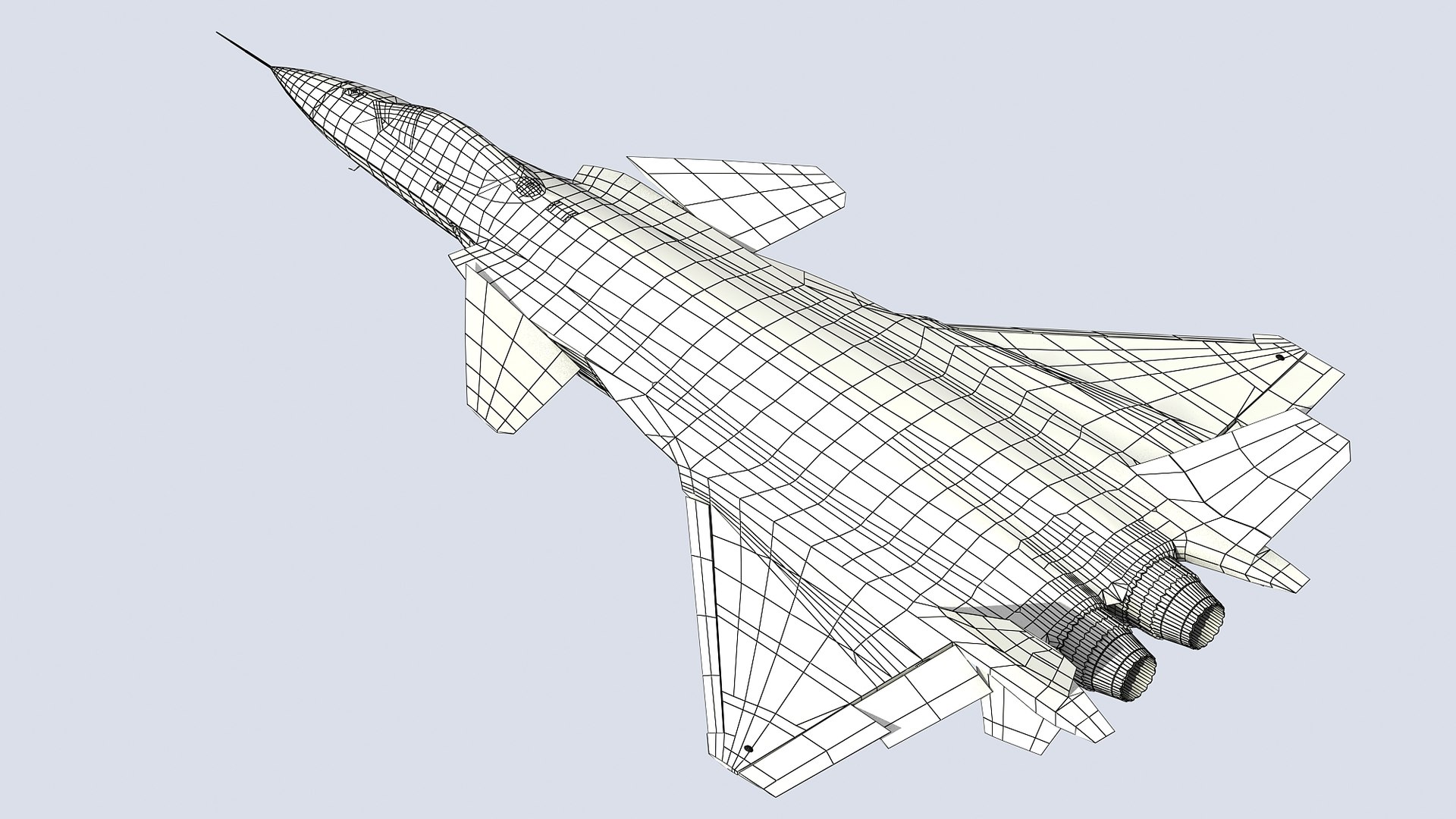 3d Stealth Jet Fighter J-20 Model