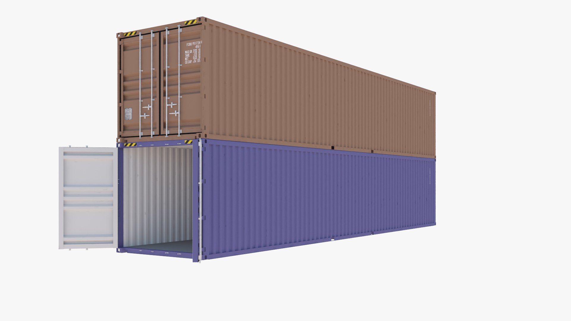 3D Cargo Container 40ft - TurboSquid 2052219