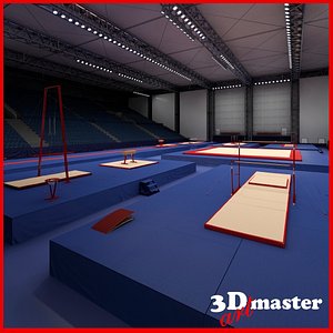 gymnastics arena 3D model