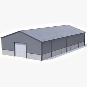 3D Industrial Building 46 PBR model