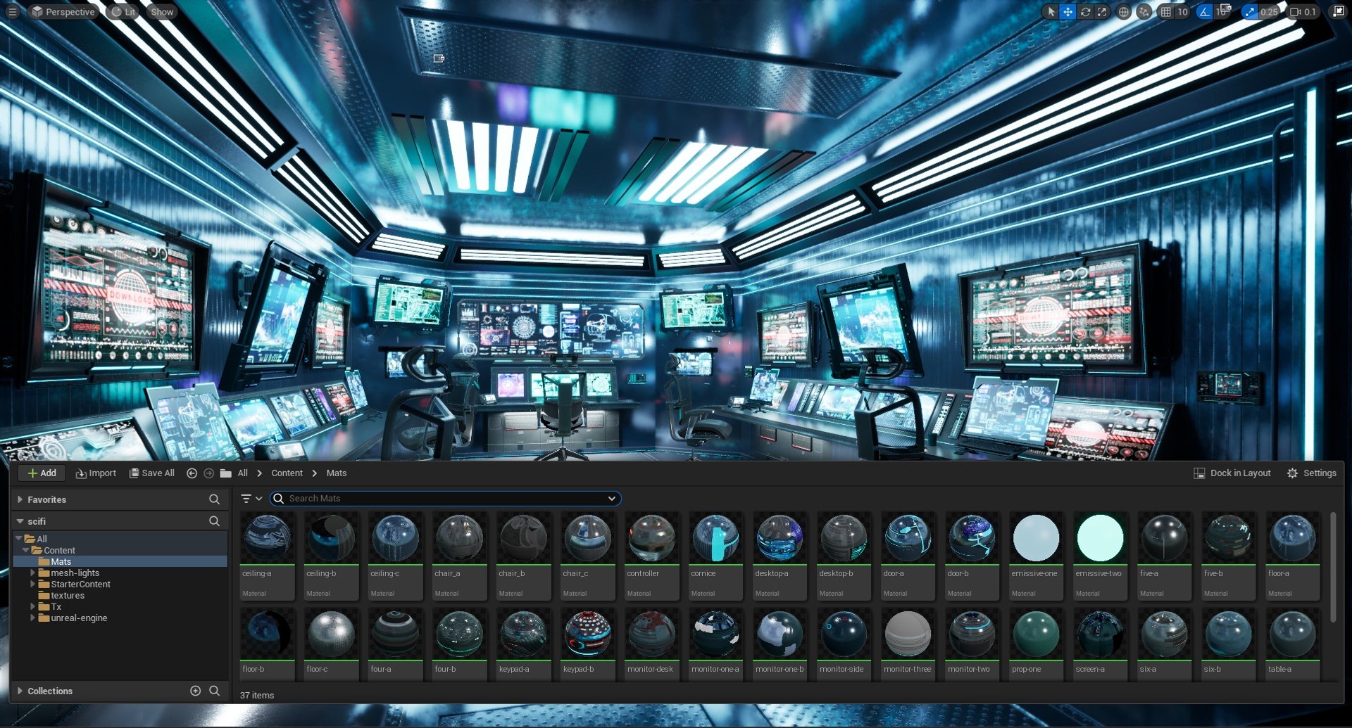 3D Model Sci Fi Interior Station Control Panel - TurboSquid 2224460