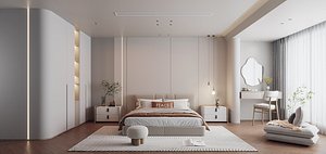 Modern bedroom 3D