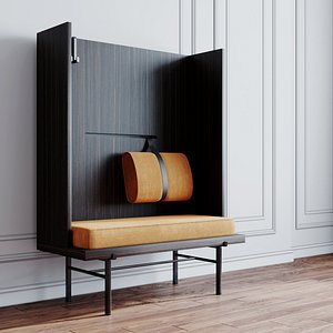 furniture bench ottoman 3D model