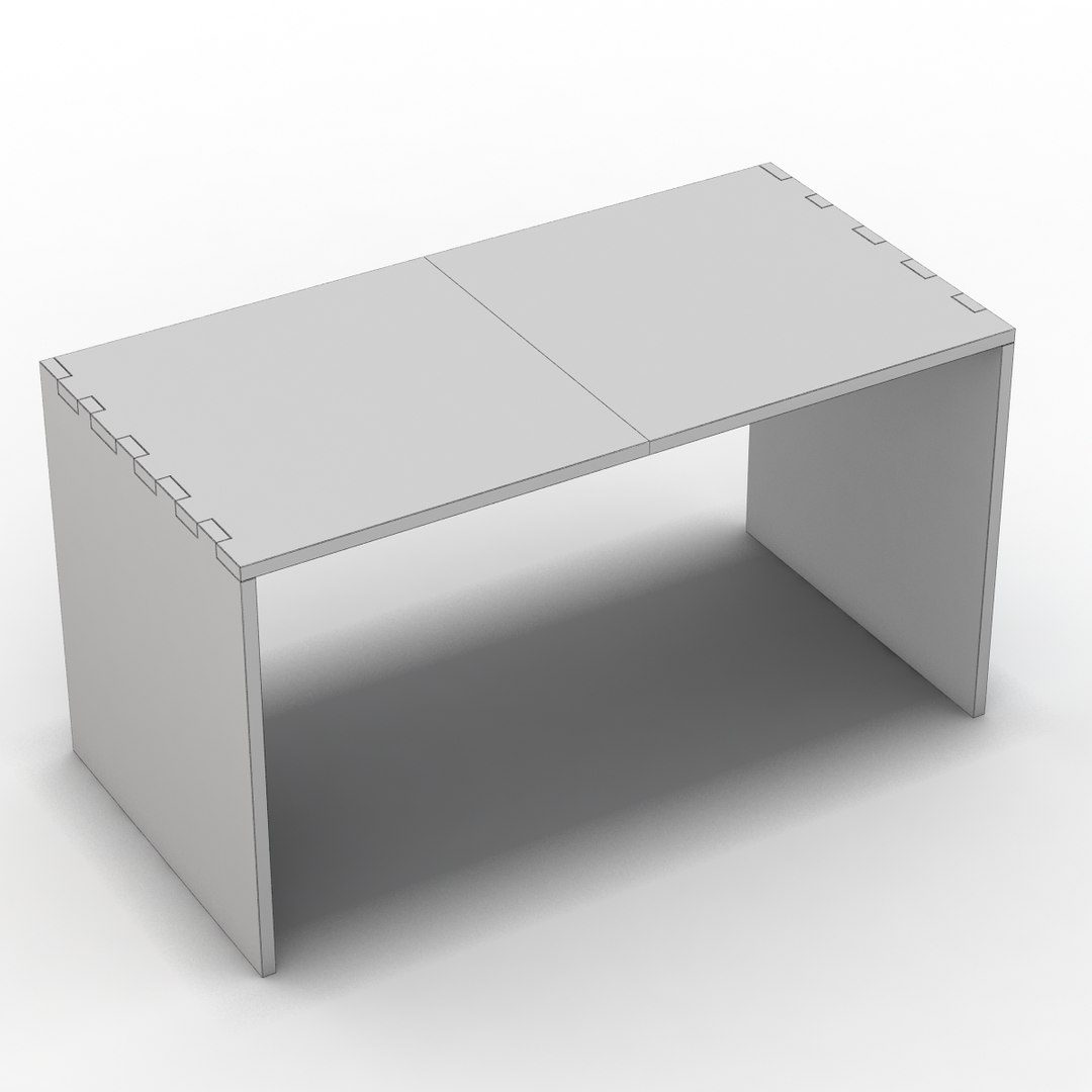 3d crate barrel - desk