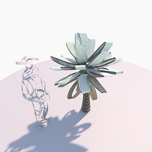 Conceptual palm tree S1Cv3 3D model