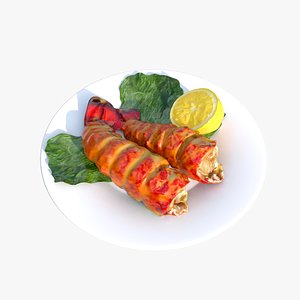 3D Lobster Tails model