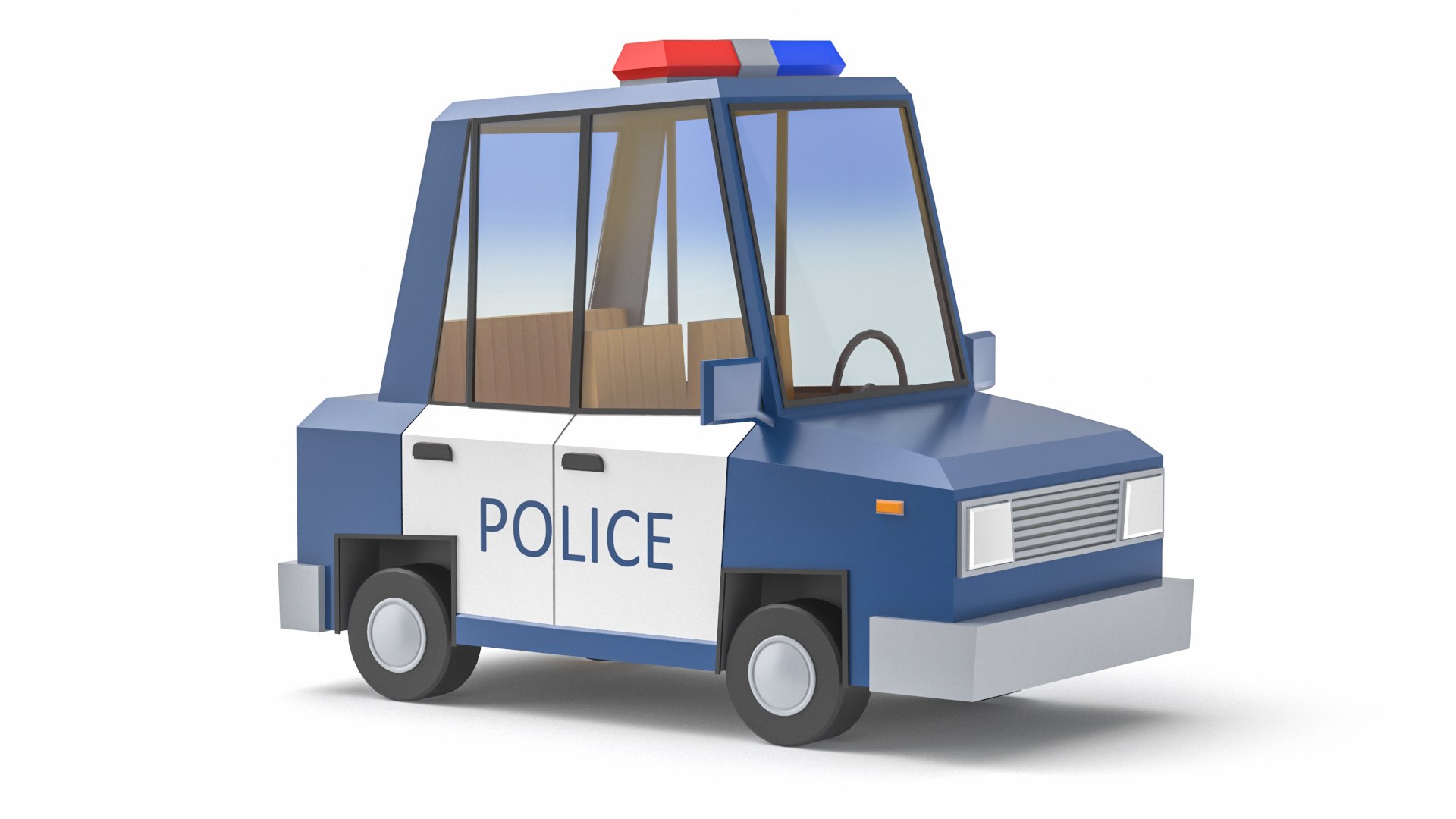Stylized Police Car Low Poly 3D Model 3D model https://p.turbosquid.com/ts-thumb/ZS/uDVFQq/8v/policecartooncar2/jpg/1781602371/1920x1080/fit_q87/8389e1de19f749d8fd7f2ad94002a488523ae626/policecartooncar2.jpg