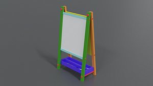 kids writing board 3D model